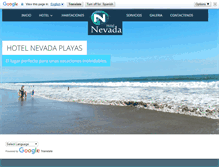 Tablet Screenshot of hotelnevadaplayas.com